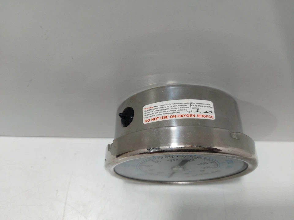 Weksler BY45YPG4LW Pressure Gauge 0-160 PSI 1/4" NPT - Image 4 of 4