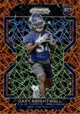 2021 Panini Prizm Gary Brightwell #400 Lazer New York Giants 1N