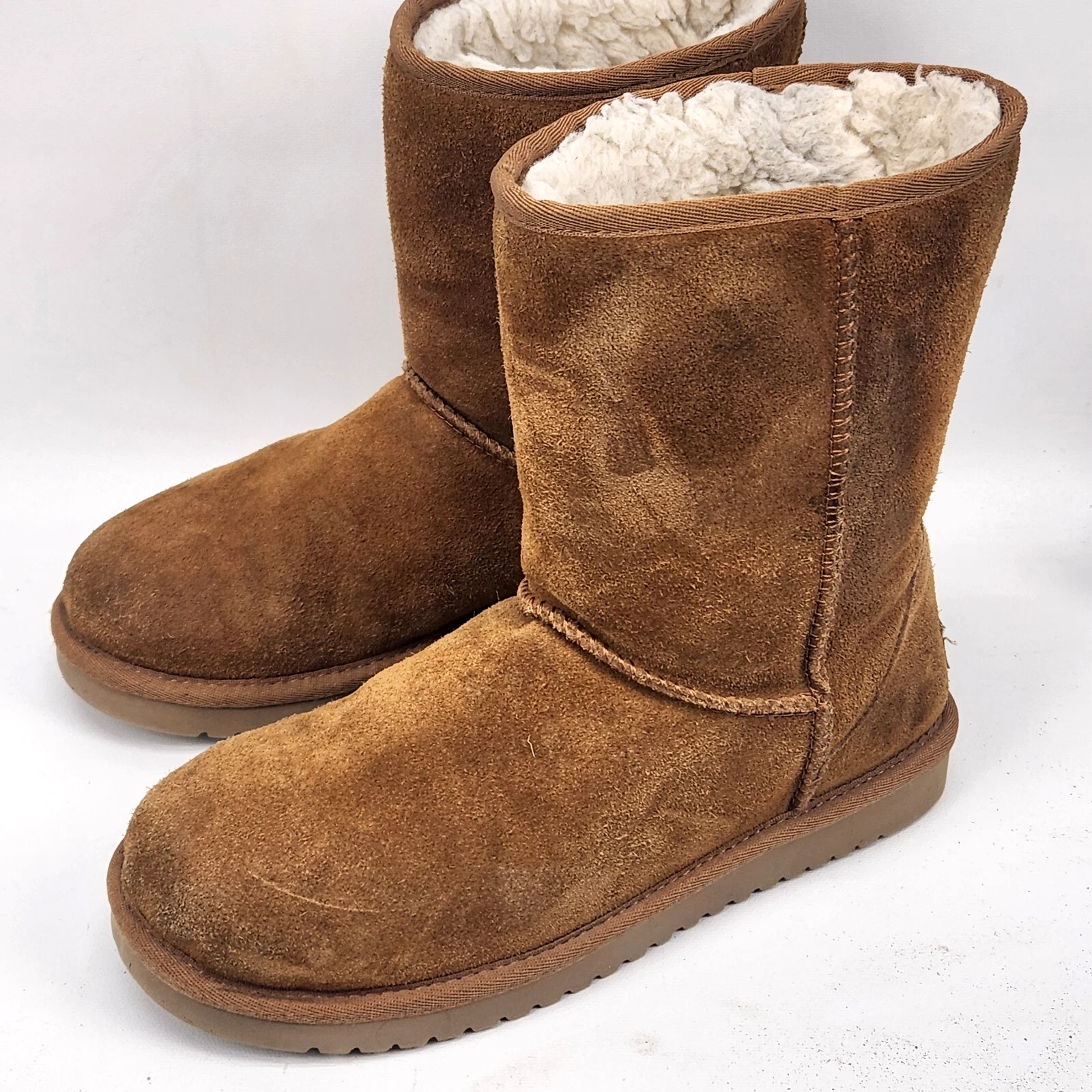 Stivali da neve Koolaburra By UGG donna Koola corti 1017090 scamosciati marroni metà polpaccio taglia 7