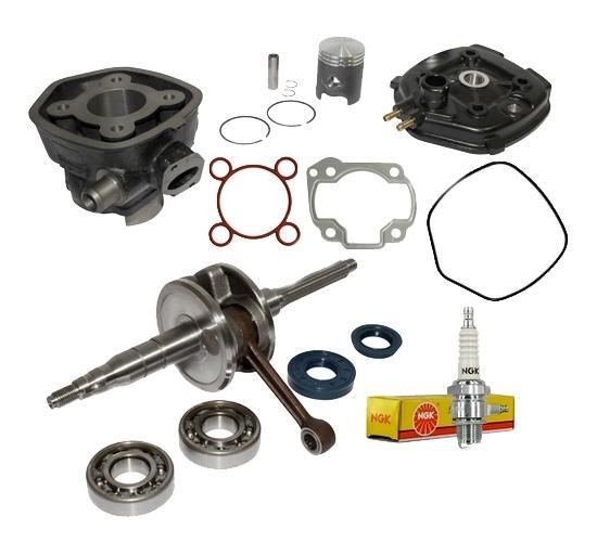 Kit cylindre Top Perf 50cc H2O en fonte pour moteur Minarelli horizontal 2T