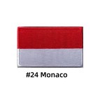 Monaco Flag Embroidered Patch Tactical Military Hook & Loop Arm Badge — photo 7