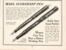 Print Ad 1929 Wahl Eversharp Fountain Pen PC-E