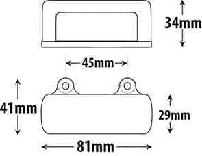 Roadvision LED Number Plate Licence Lamp BR25B, Trailer, Truck Multi Volt 10-30V - Picture 4 of 4