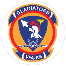 VFA-106 'Gladiators' Bumper Sticker Military Vinyl Soldier Decal 5"