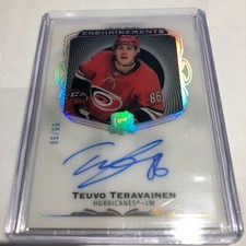 21/22 THE CUP AUTO ENSHRINEMENTS TEUVO TERAVAINEN AUTO 89/99 SP CANES