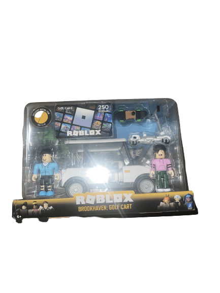  Roblox Celebrity Collection - Brookhaven: Golf Cart Deluxe  Vehicle [Includes Exclusive Virtual Item] : Toys & Games