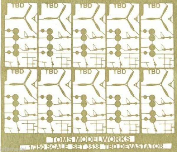TOM's 1/350 TBD Devastator aircraft photo-etched details set 3538 x