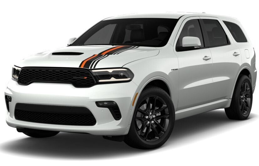 STRIPE DECAL FOR DODGE DURANGO R/T SRT HEMI ORANGE DESIGN HOOD STICKER ...