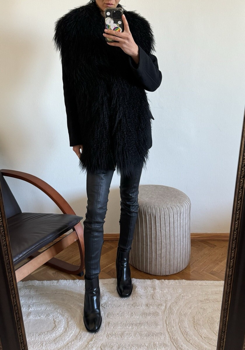 Stunning Authentic Maison Martin Margiela Black Wool Goat Stunning Authentic Maison Martin Margiela Black Wool Goat