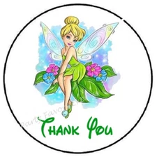 FAIRY THANK YOU ENVELOPE SEALS LABELS STICKERS PARTY FAVORS