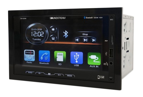 Soundstream VM-622HB Car Monitor Bluetooth Receiver w/Android PhoneLink+Camera - Picture 3 of 12