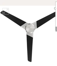 Modern Forms Ultra Ceiling Fan- BN Motor- Black Blades. 54” (NEW)