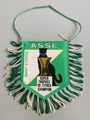 ASSE Saint Etienne rare ancien fanion palmares vintage football foot pennant - Photo 1/2