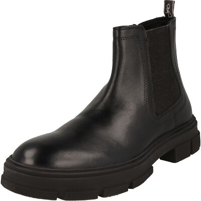 Marco Tozzi by GMK 2-15400-41 Herren Schuhe Chelsea Boots Leder Schwarz NEU