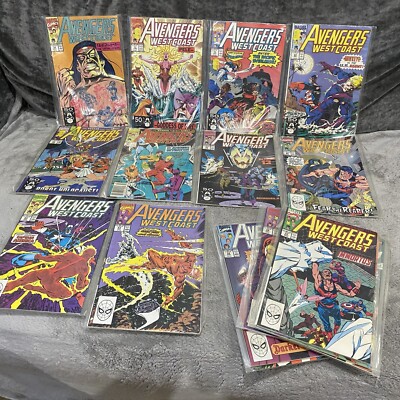 1980 s Marvel Comics - West Coast Avengers #55 - #72 Run Lot