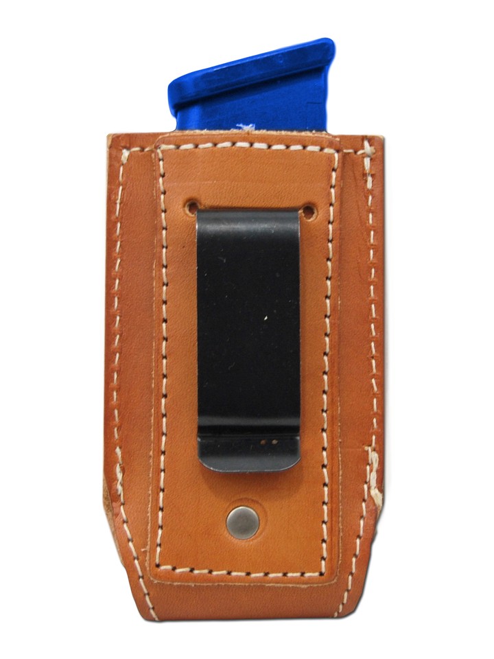NEW Barsony Brown Leather Double Magazine Pouch Kahr HK FNX Compact 9mm