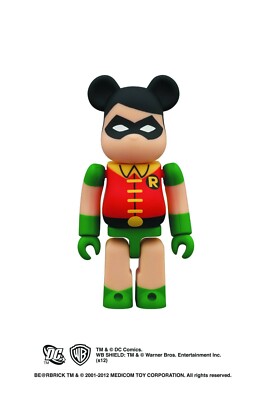 2012 SDCC DC ROBIN 100% BEARBRICK FIGURE MEDICOM SUPER