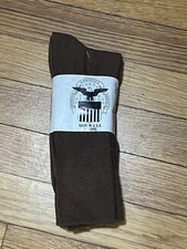 Defense Logistics Agency 2 Pack, Walnut Crew Socks Size Medium
