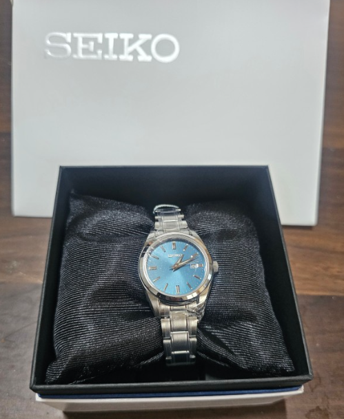 SEIKO SUR531P1 Women's Sapphire Watch Blue Dial | | eBay