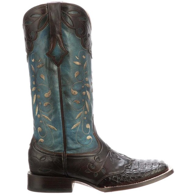 Sherilyn Caiman Cowgirl Boot Square Toe 