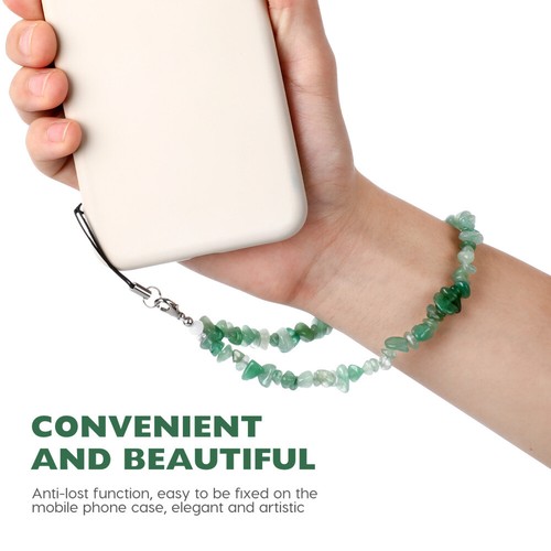 Kristall -Edelstein -Schlüsselkette Handy-Armband-Anhänger Mit Handyanhänger - Photo 4 sur 12