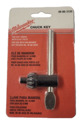 Milwaukee 48-66-3120 Chuck Key w/ 5/16'' Pilot Jacobs K3