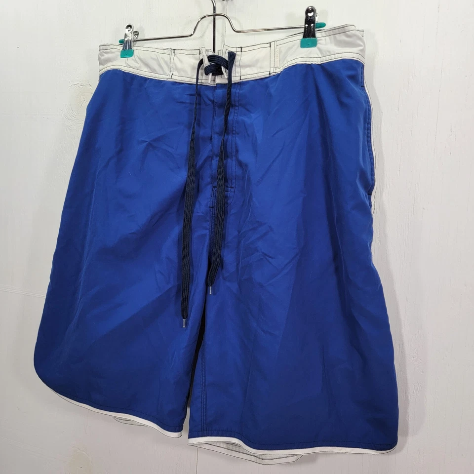 Baús de natação masculinos The Original Arizona Jean Company grandes azul/branco - Imagem 2 de 4