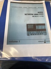 HP 8505A NETWORK ANALYZER 500KHZ-1.3GHZ VOLUME 1 SERVICE  MANUAL