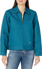 Dickies Womens Eisenhower Insulated Jacket, Deep Sky Blue, Small, New With Tags