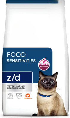 z/d Skin & Food Sensitivities Chicken Flavor Dry Cat Food - 4 lb bag