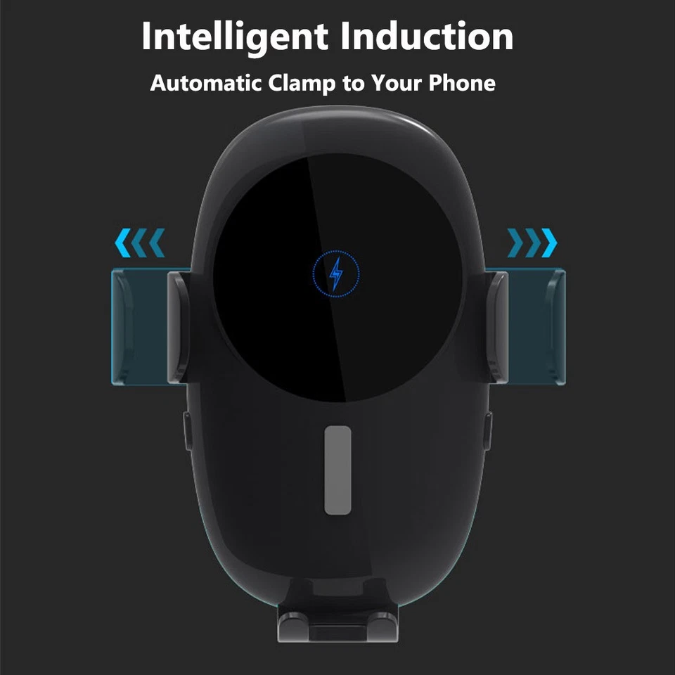 Carregador de carro sem fio rápido 20W montagem de fixação automática suporte de telefone ventilação de ar EUA - Imagem 3 de 4