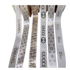 Luxury Designer Ribbon Set   30 Yards Total 5 Yards Each Design   1 Inch Width