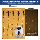 AplusChoice Commercial LED Event Curtain Lights with 10FT Poles 40FT Cable IP44 — photo 6