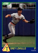 1989 Score Hottest 100 Rising Stars #17 Torey Lovullo Detroit Tigers
