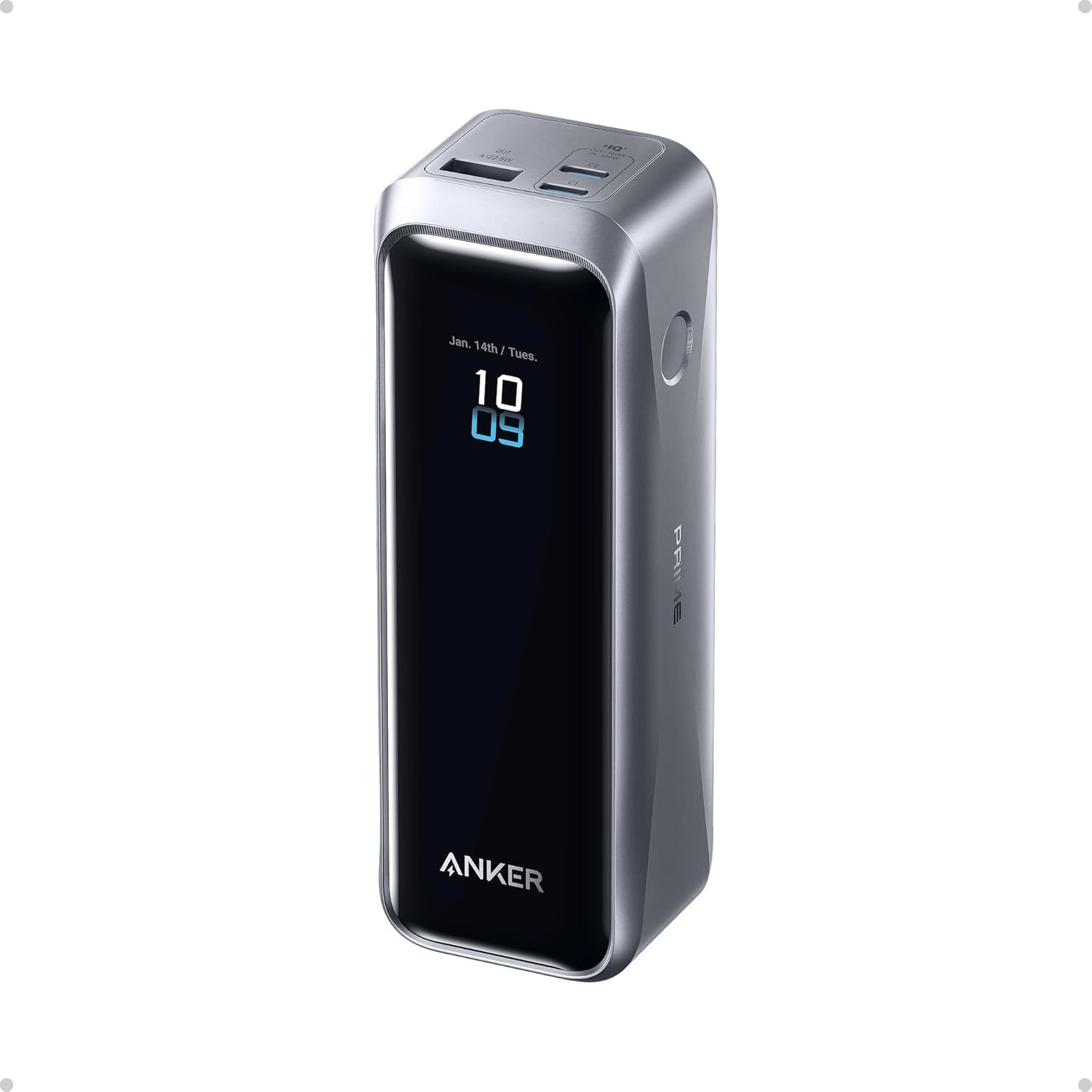 Anker Prime Power Bank A110B 20100mAh 220W 3-Port USB-C Portable Charger Fast