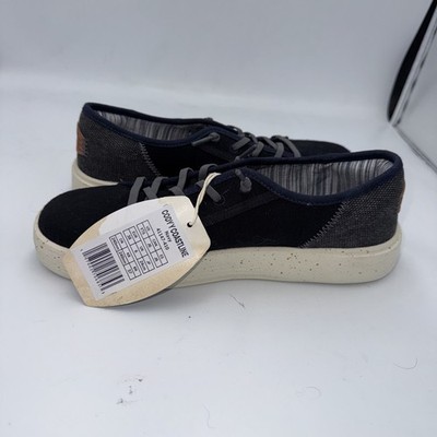 Hey Dude Y Coastline Black Youth Shoe Size YT6 Eu 38 Casual Comfort 
