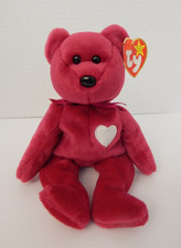 Ty  Beanie Babies  'Valentina' The Bear w/Heart  1999  w/Hang Tag
