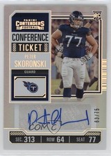 2023 Panini Contenders Rookie Conference Ticket 63/75 Peter Skoronski Auto 13hf