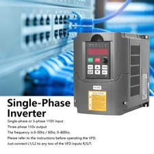 Inverter Boost 2.2KW 110V SinglePhase Input 3Phase 110V Output Motor Control NY9