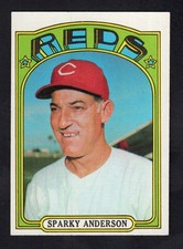 1972 Topps Baseball Card #358 Sparky Anderson HOF Cincinnati Reds Mgr EX-MT+