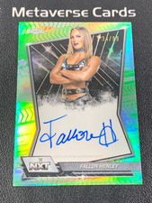 2026 Topps Chrome WWE AN Nxt Autograph Fallon Henley Auto Green Refractor /99