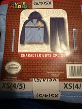Character Boys 2 Pc Set XS 4/5 Mario Brothers