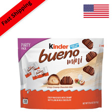 Kinder Bueno Mini, 125 Count Party Pack, Milk Chocolate and Hazelnut Cream, Indi