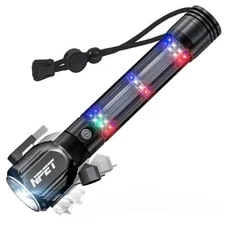 Npet T10-5 Solar Flashlight Car Flashlight Zoomable 1000 Lumens Led Co