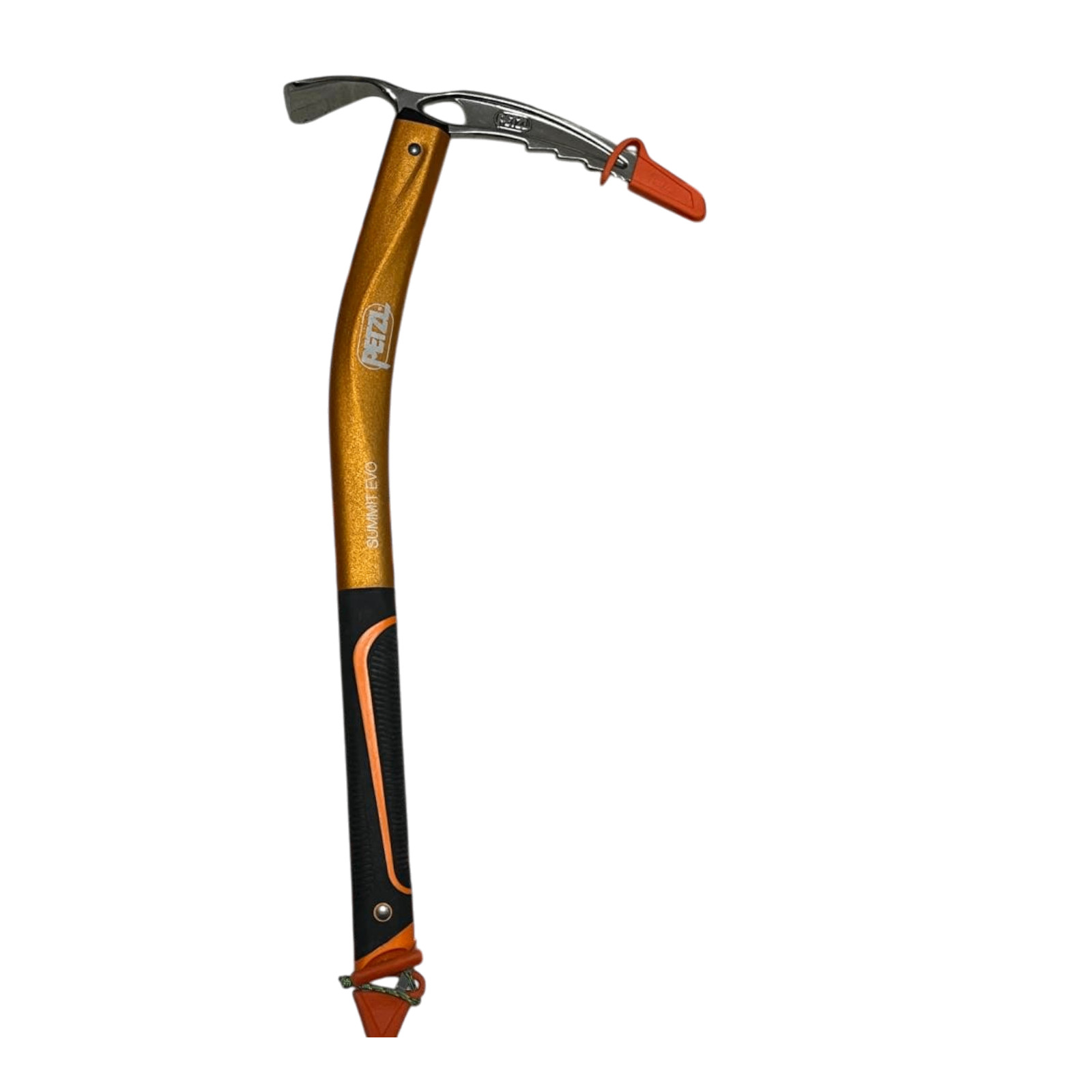 Hacha de hielo Petzl Summit Evo 52 cm naranja/negro, estado, hoja afilada