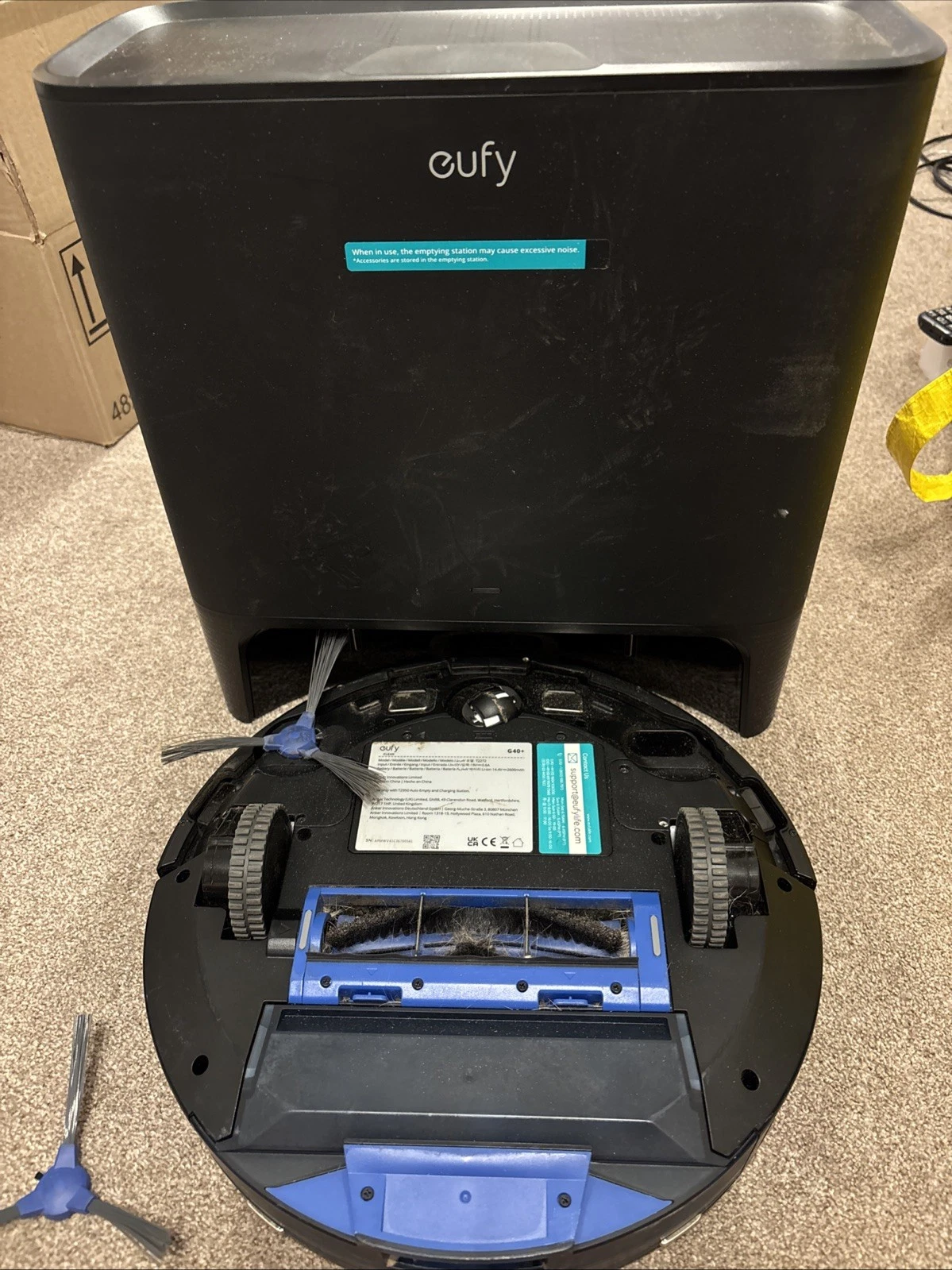 eufy RoboVac G40+ Robot Vacuum Cleaner & Self-Emptying Station WiFi Ultra-Slim