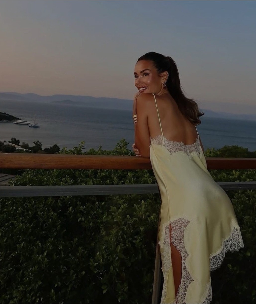 ZARA  SIZE M STRAPPY  ASYMMETRIC SATIN LACE CAMISOLE DRESS WHITE  5919/200 thumbnail 5