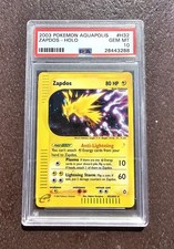 Zapdos H32 Holo PSA 10 Aquapolis POP 111 on eBay