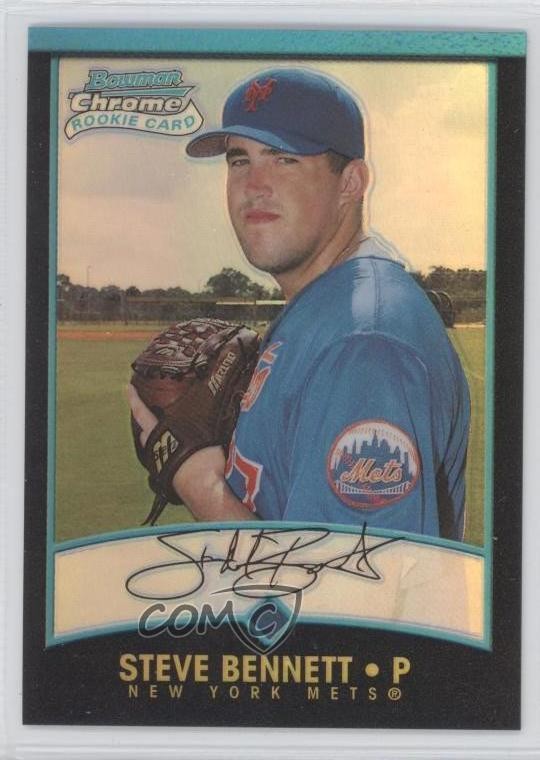 2001 Bowman Chrome Rookie Refractors Steve Bennett #128 Rookie RC 0e3