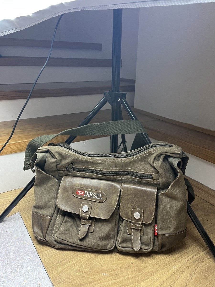 バッグ archive 90s diesel decoration leather 90's-Y2K DIESEL Green Leather Studs Bag Brooke Candy w/bag